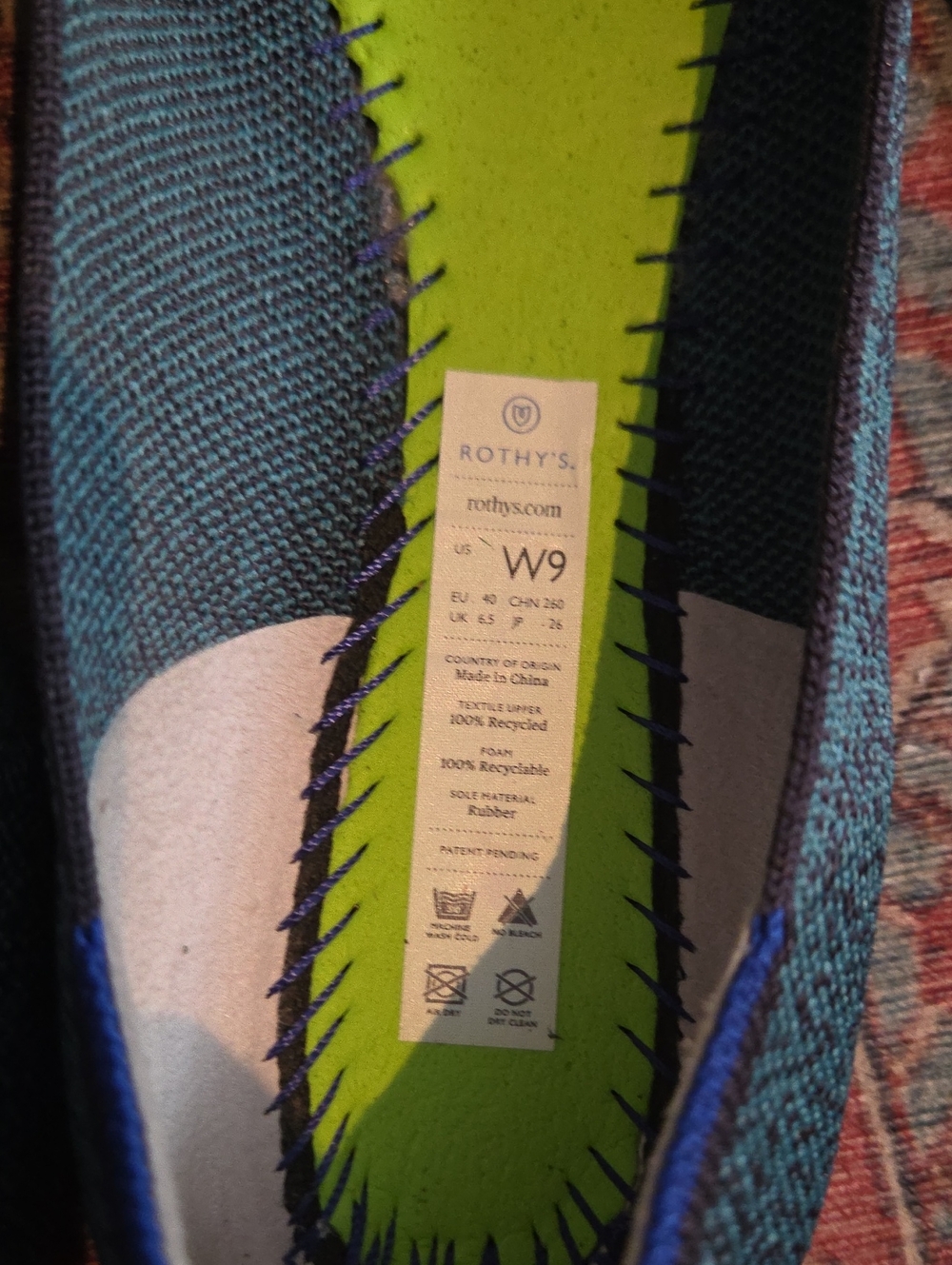 Rothy’s The Point Spruce Python (size 9) - Picture 7 of 9